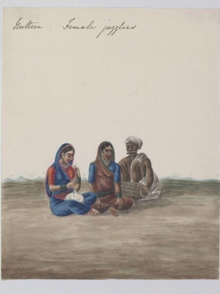 Unknown, Three entertainers