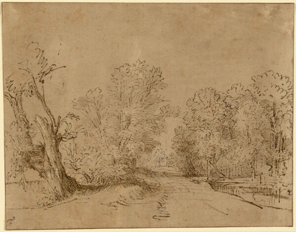 Rembrandt Harmensz. van Rijn, A Wooded Road