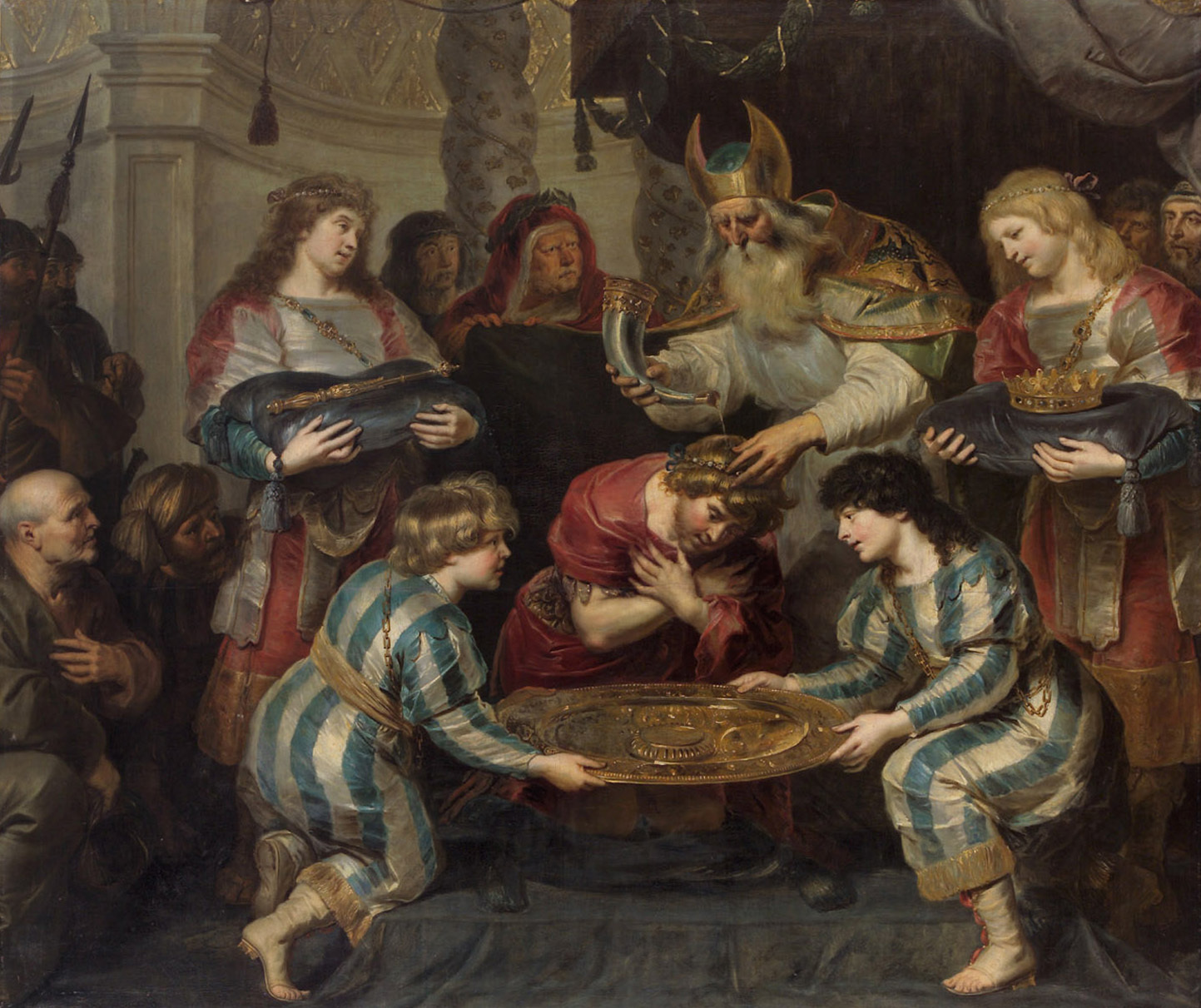 Cornelis de Vos, The anointing of Solomon