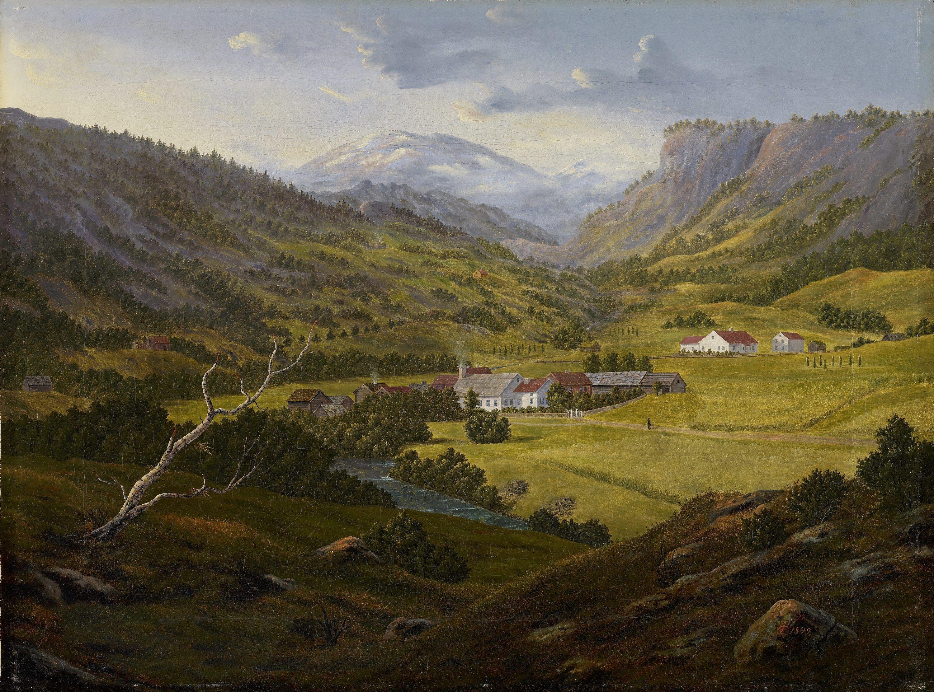 Tycho Jæger, Prestegården i Strandebarm