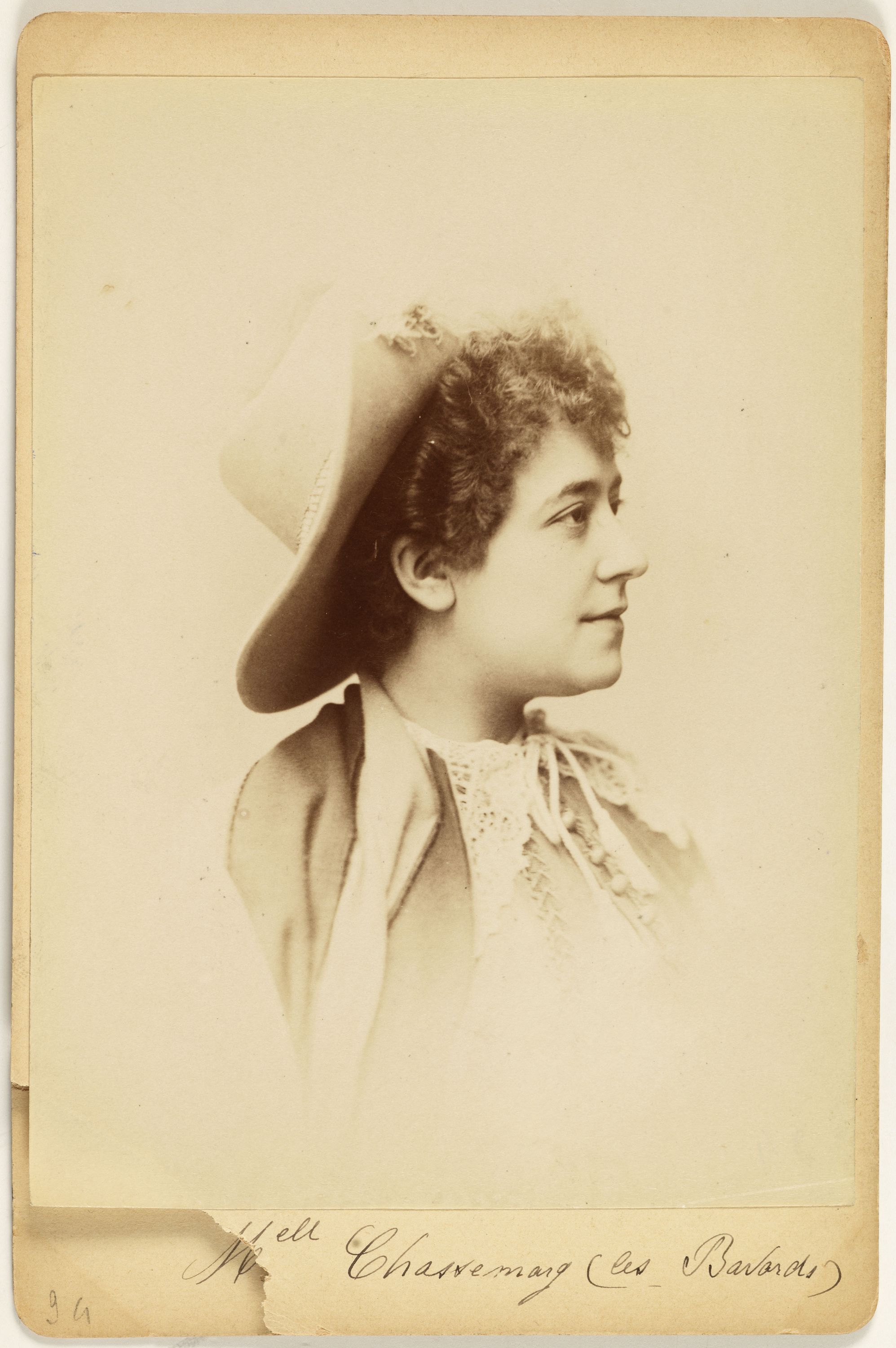 Anonyme, Portrait de Mlle de Chassemarg, actrice