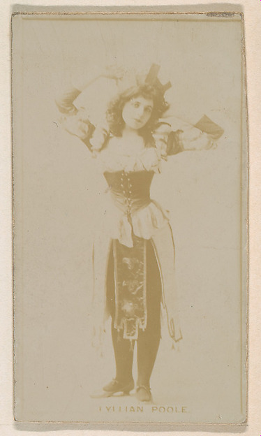 Kinney Brothers Tobacco Company, Lyllian Poole, from the Actresses series (N245) issued by Kinney Brothers to promote Sweet Caporal Cigarettes