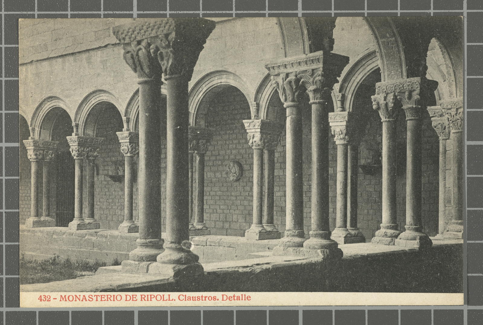 Desconegut, 432 - Monasterio de Ripoll. Cloisters. Detalle