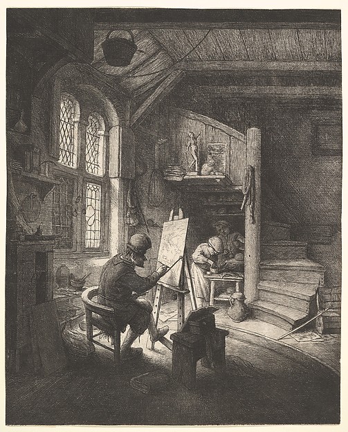 Adriaen van Ostade, The Painter in His Studio