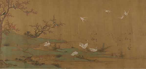Unidentified artist, River Scene with Birds and Bamboo