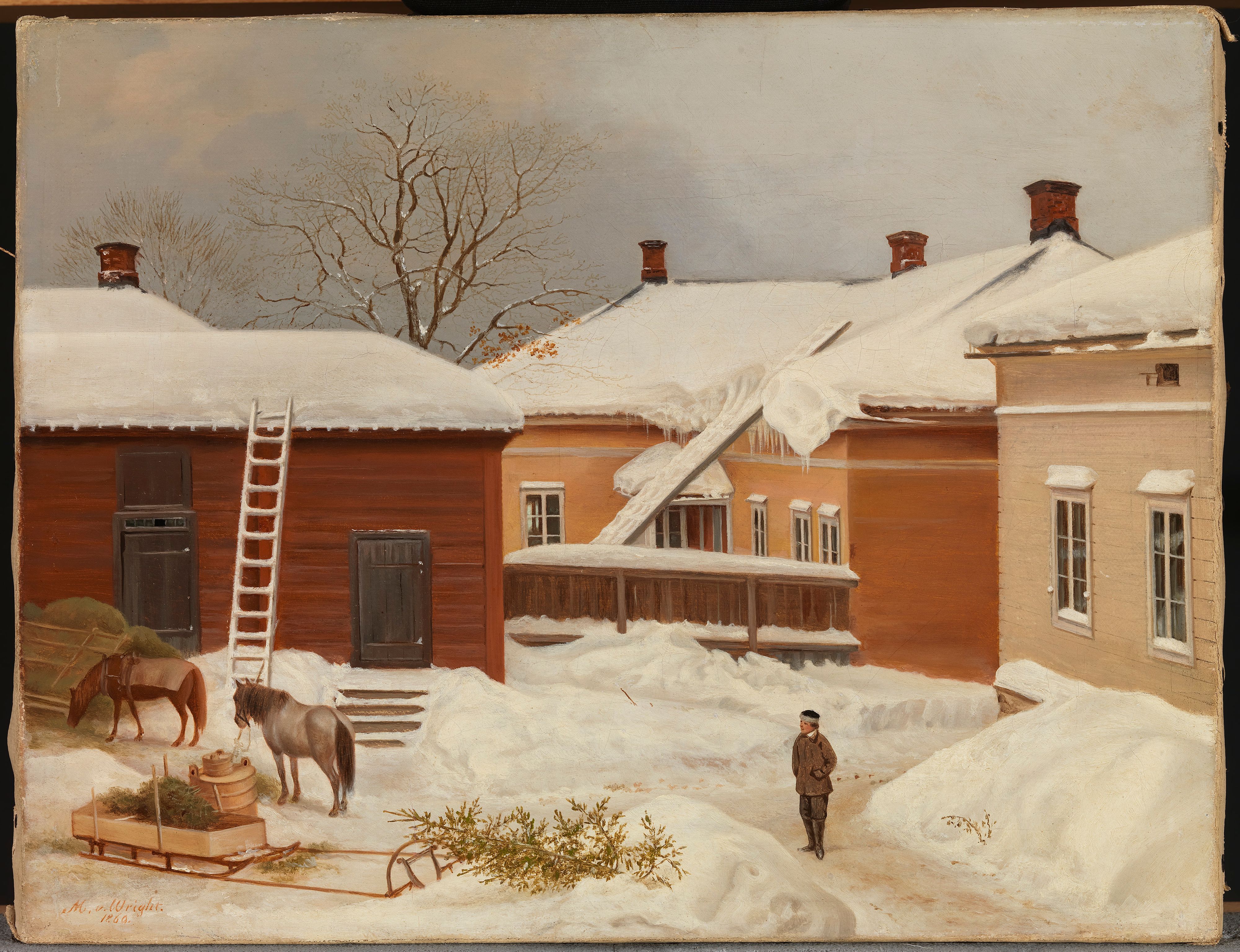 Magnus von Wright, The Liljenstrand House in Winter