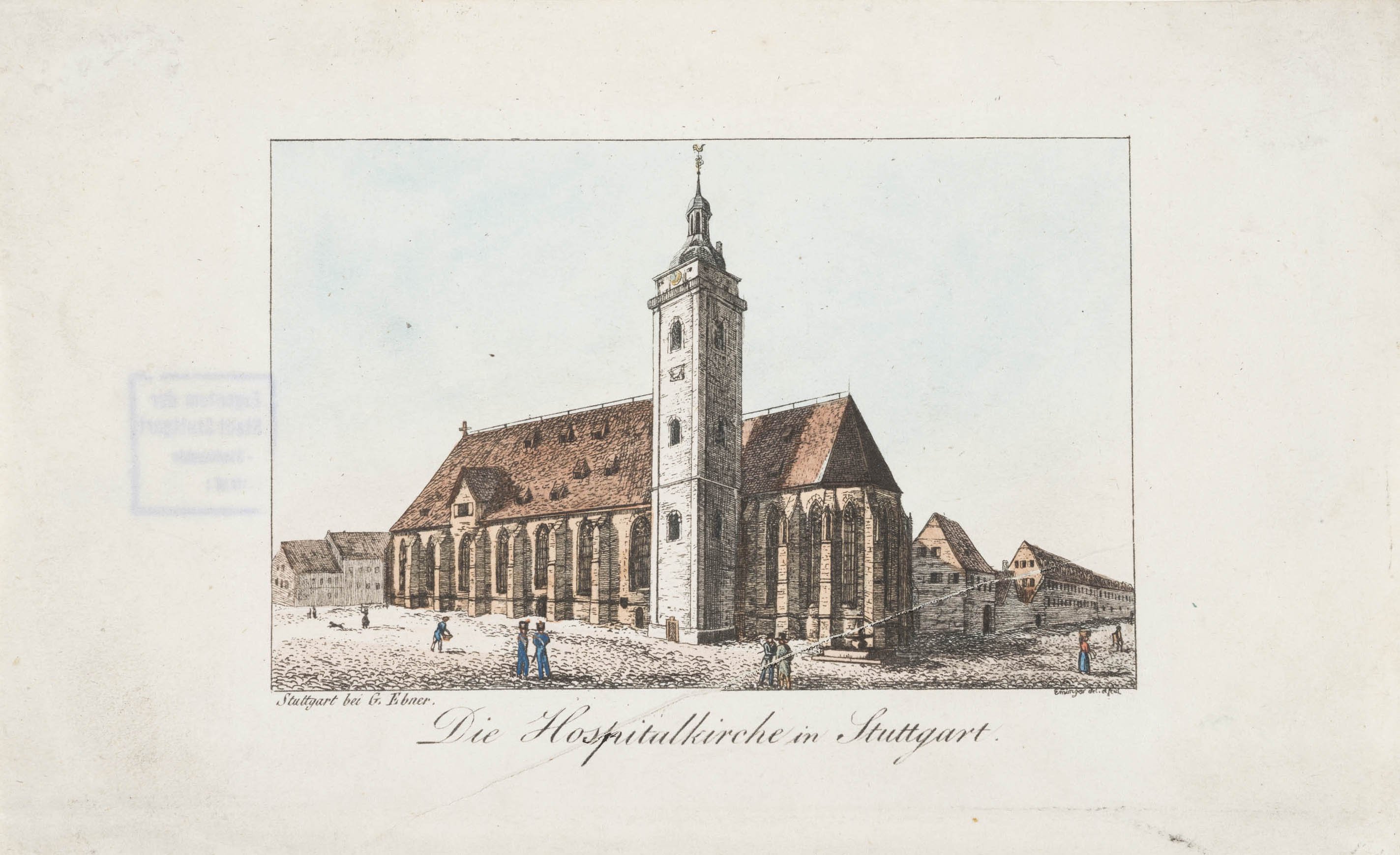 Eberhard Emminger, Die Hospitalkirche in Stuttgart