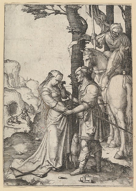 Lucas van Leyden, St. George Liberating the Princess
