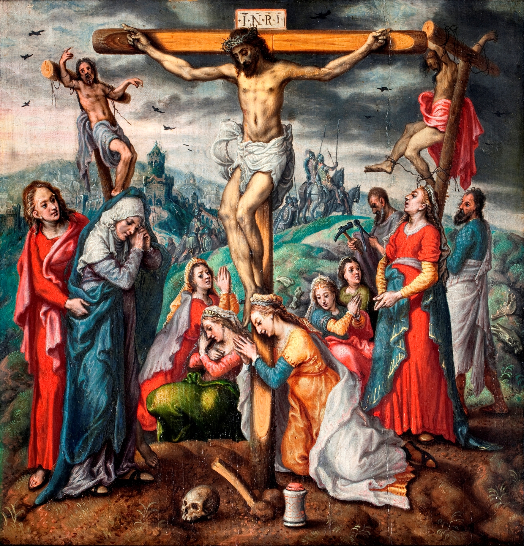 Pieter Aertsen, De kruisiging