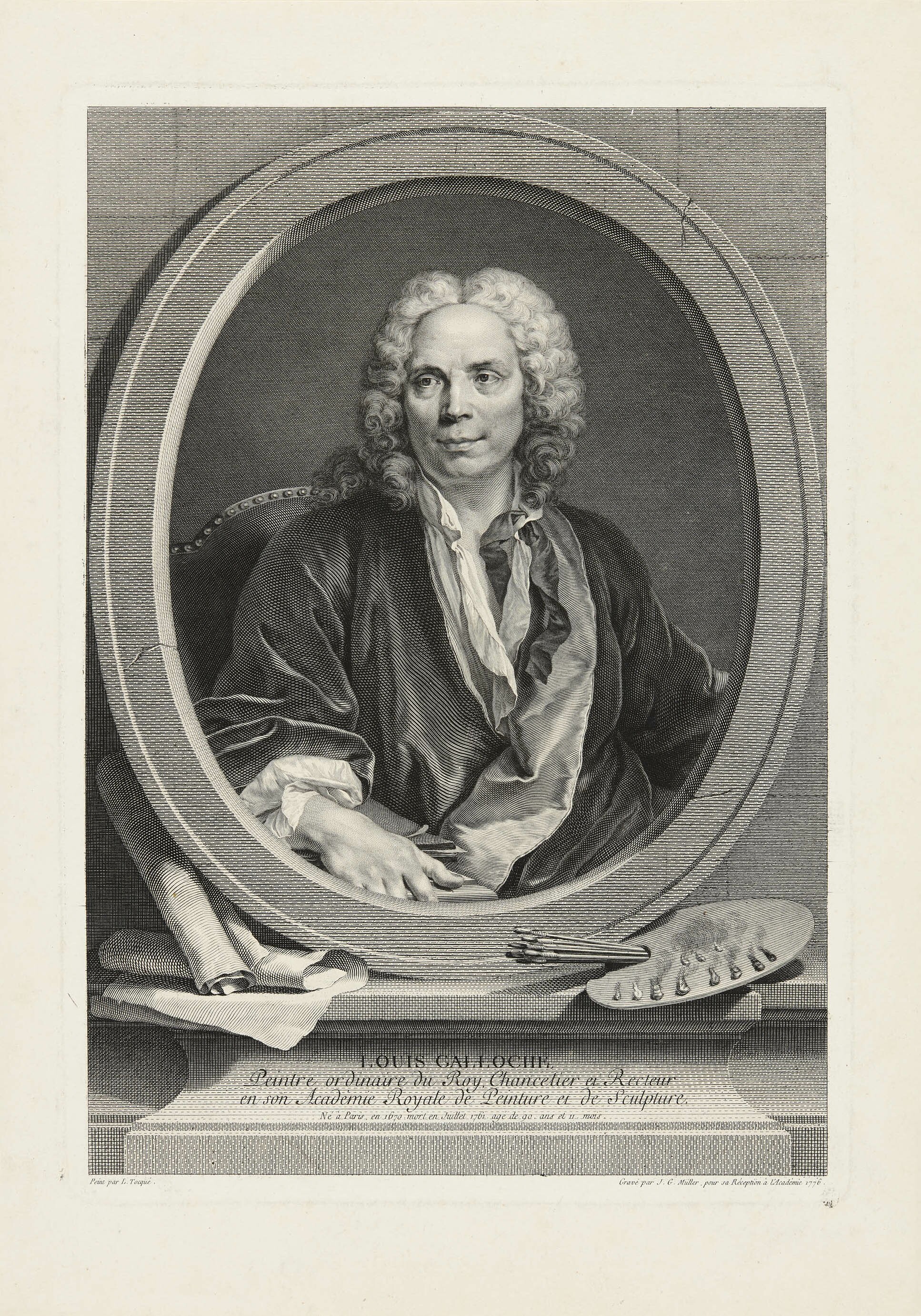 Johann Gotthard von Müller, Bildnis Louis Galloche
