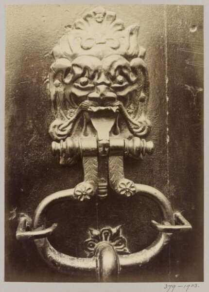 Atget, Jean-Eugène-Auguste, Door Knocker, College des Ecossais, Paris, France