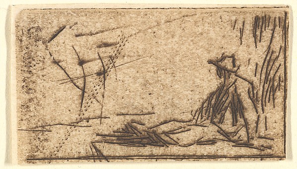 Jean-François Millet, Peasant Seated on the Ground