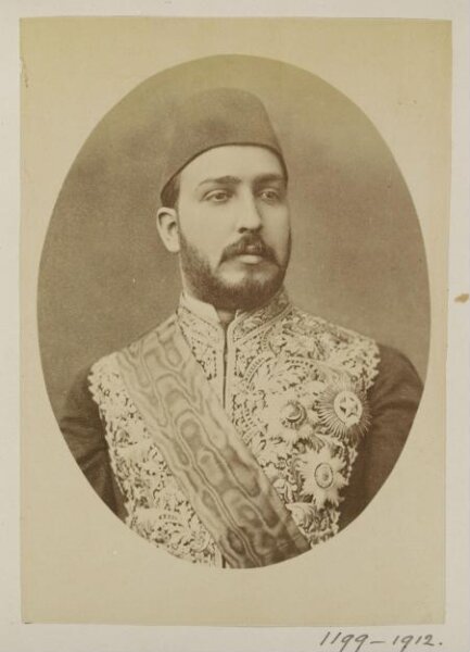 Unknown, Portrait of Egyptian Khedive Tawfik