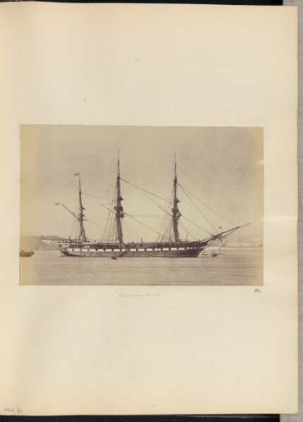 Unknown, [View of the HMS Narcissus]