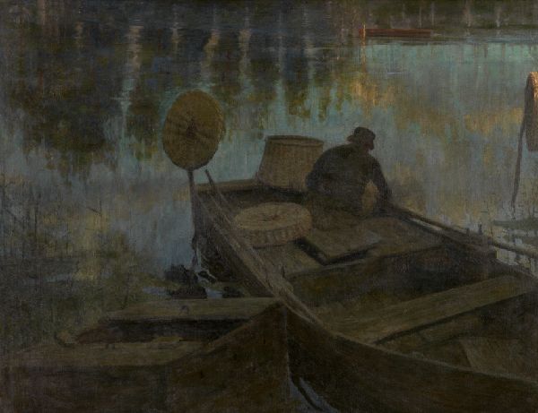 Charles Mertens, Fisherman in the Moonlight