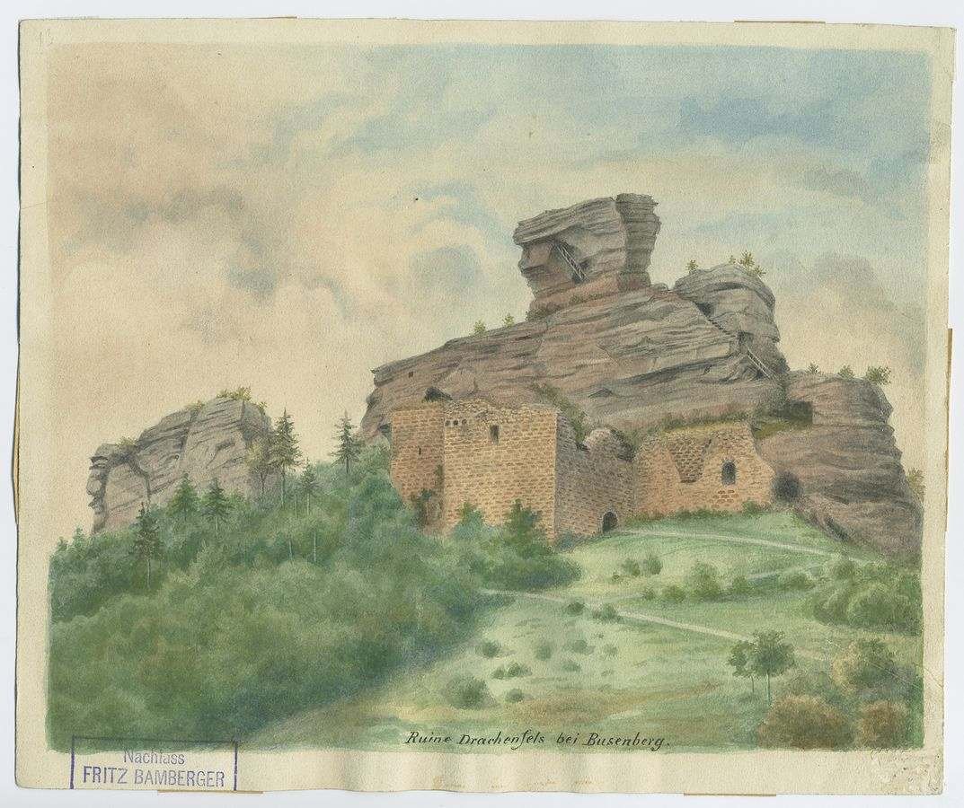 Fritz Bamberger, Ruine Drachenfels bei Busenberg