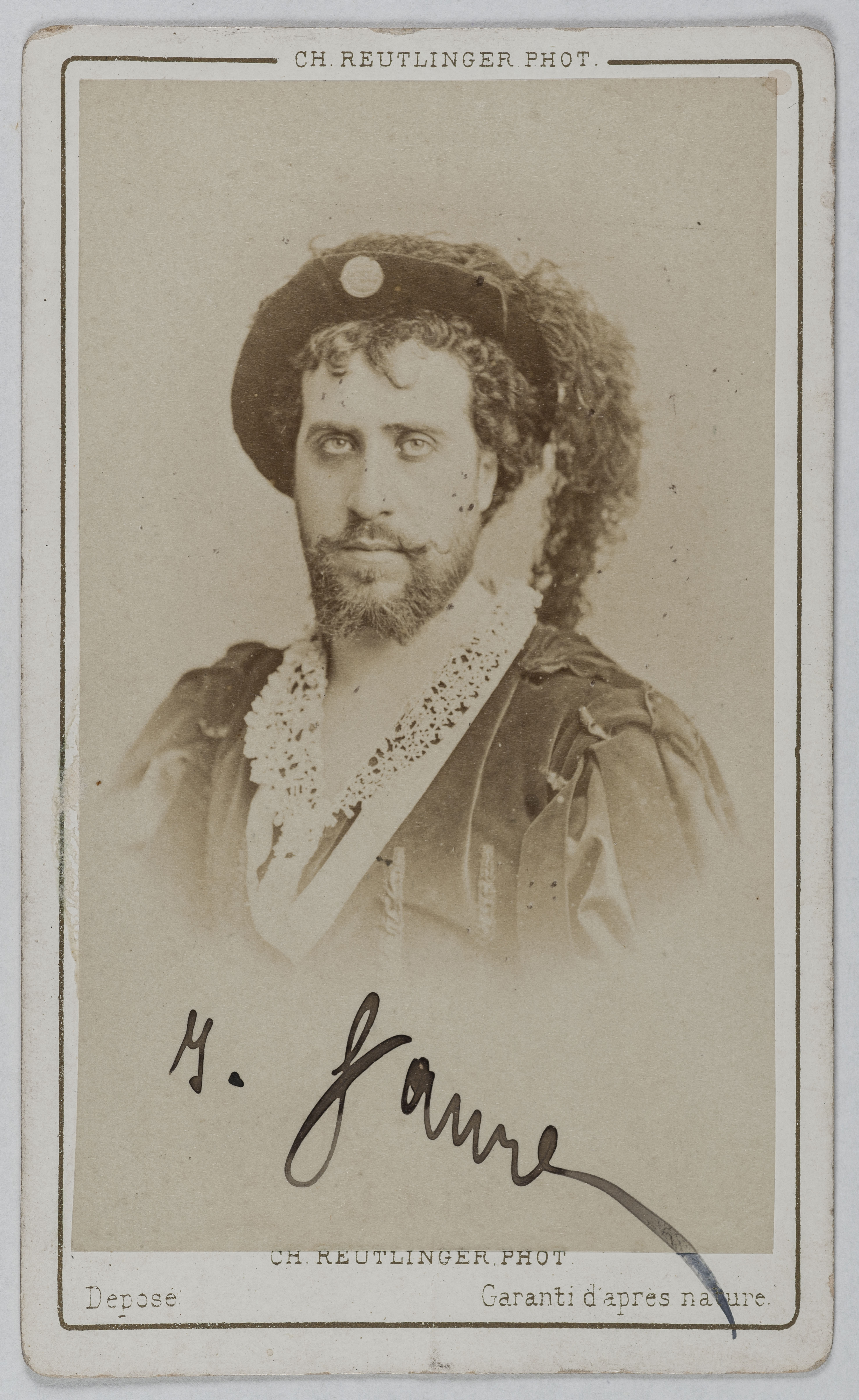 Charles Reutlinger, Portrait de Faure Jean-Baptiste, (1830-1914), (chanteur)