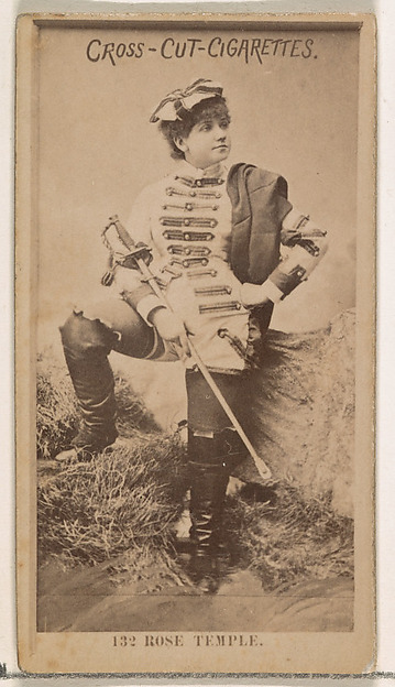 W. Duke, Sons & Co., Card Number 132, Rose Temple, from the Actors and Actresses series (N145-2) issued by Duke Sons & Co. to promote Cross Cut Cigarettes