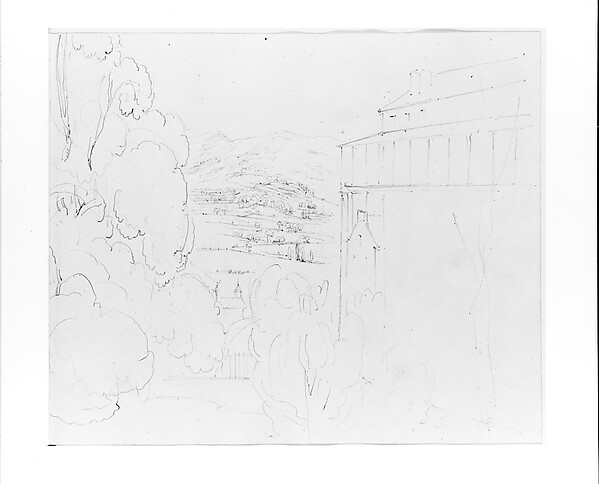 John William Casilear, Panorama of Shoreline (from Sketchbook)