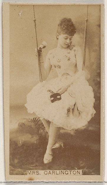 Allen & Ginter, Mrs. Carlington, from the Actors and Actresses series (N45, Type 8) for Virginia Brights Cigarettes