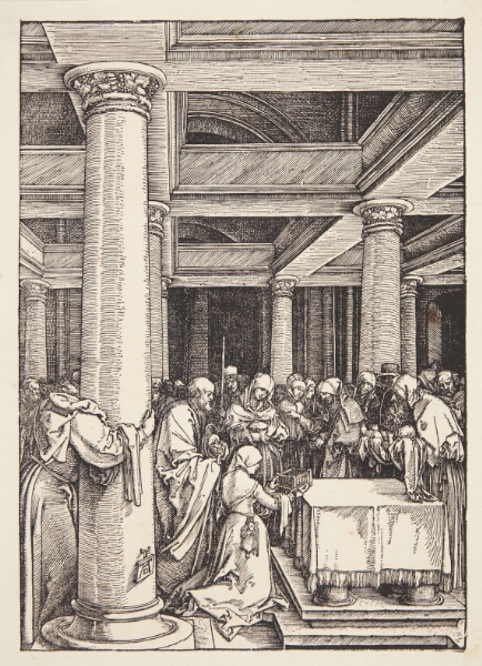 Albrecht Dürer, Fremstillingen i templet