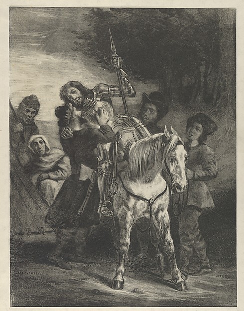 Eugène Delacroix, The Wounded Goetz Taken in by the Gypsies