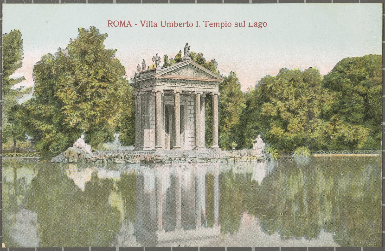 Desconegut, ROMA - Villa Umberto I. Tempio sul Lago