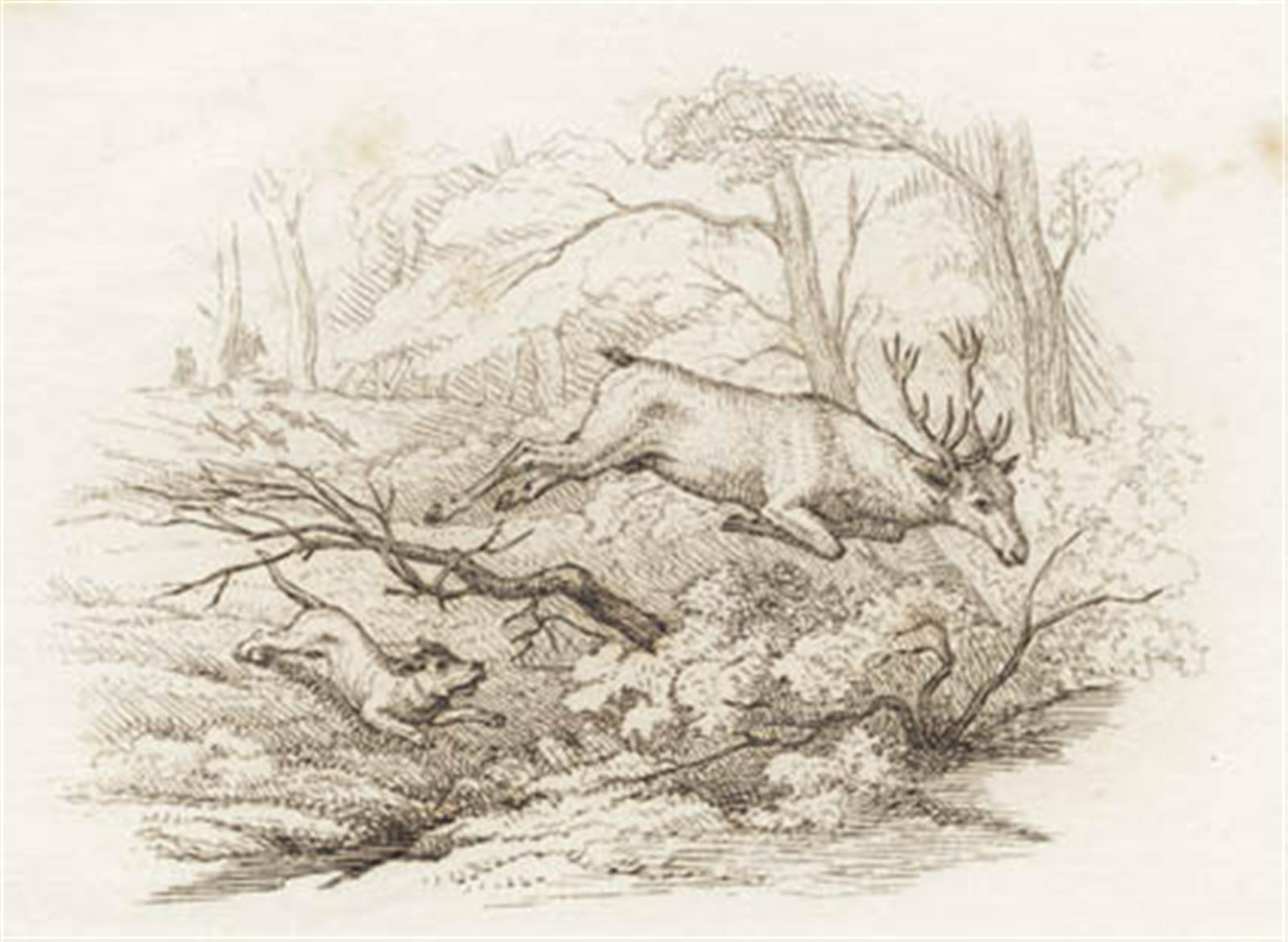 Martinus Rørbye, Illustration til "Halvhundrede Fabler for Børn" af Hey