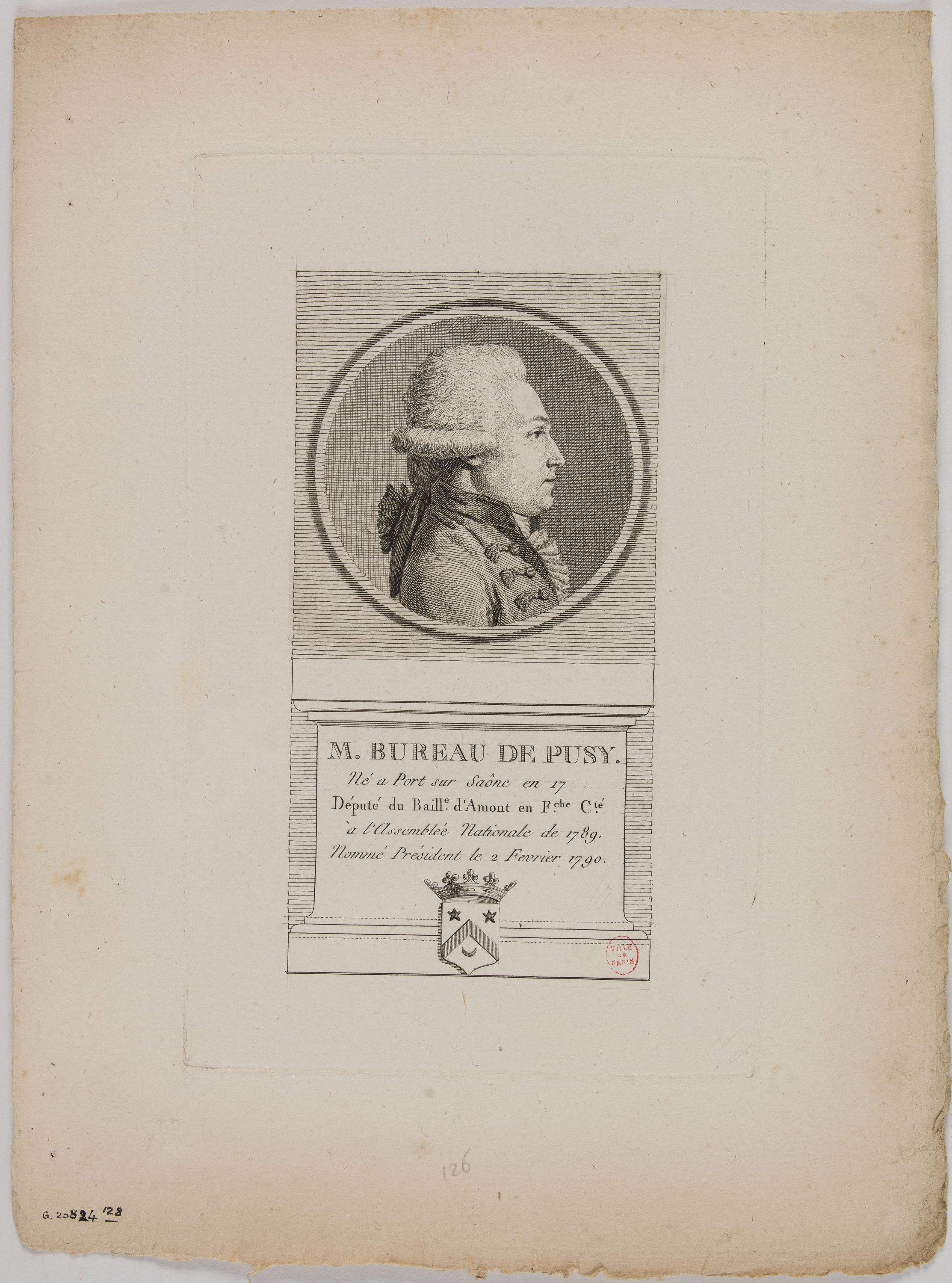 Anonyme, Portrait de M. Bureau de Pusy