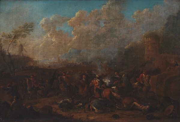 Karel Breydel, Rytterbatalje ved en fæstning