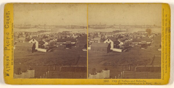 Carleton Watkins, City of Vallejo and Suburbs, From the Residence of A.D. Wood.  (No. 4)