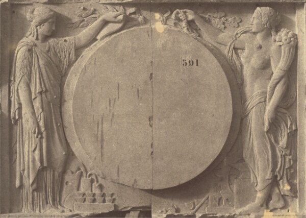 Édouard Baldus, "La Science et l'Industrie", Sculpture of Georges Diébolt, Decoration of the Louvre, Paris]