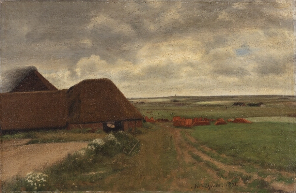 Niels Bjerre, Ved et vestjysk teglværk. Gråvejr