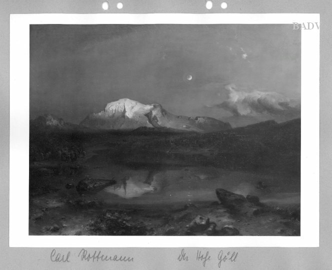 Carl Rottmann, The Hofe Göll at sunset