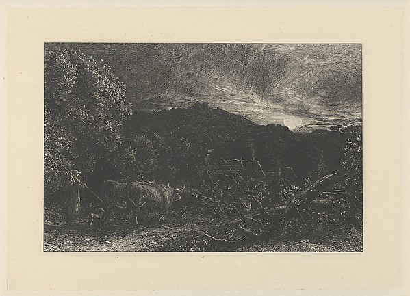 Samuel Palmer, The Weary Ploughman, or The Herdsman, or Tardus Bubulcus