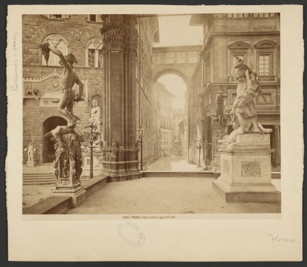 Giacomo Brogi, Firenze, Interno della Loggia de'Lanzi