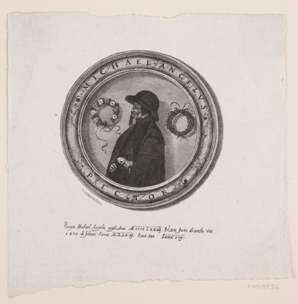 F. Hendriksen, Portræt af Michelangelo