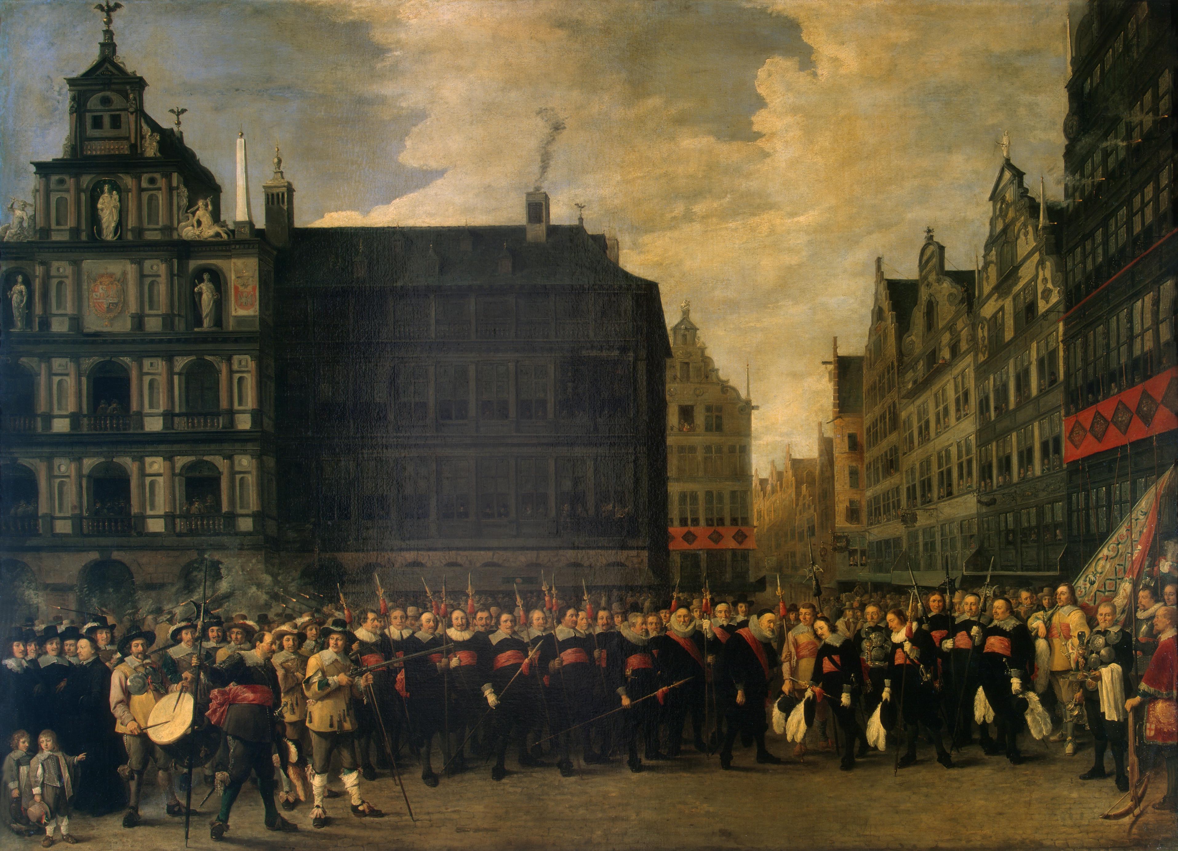 David Teniers the Younger, Portrait of the Members of the Guild ''Oude Voetboog'' ("Old Arbalest") in Antwerp