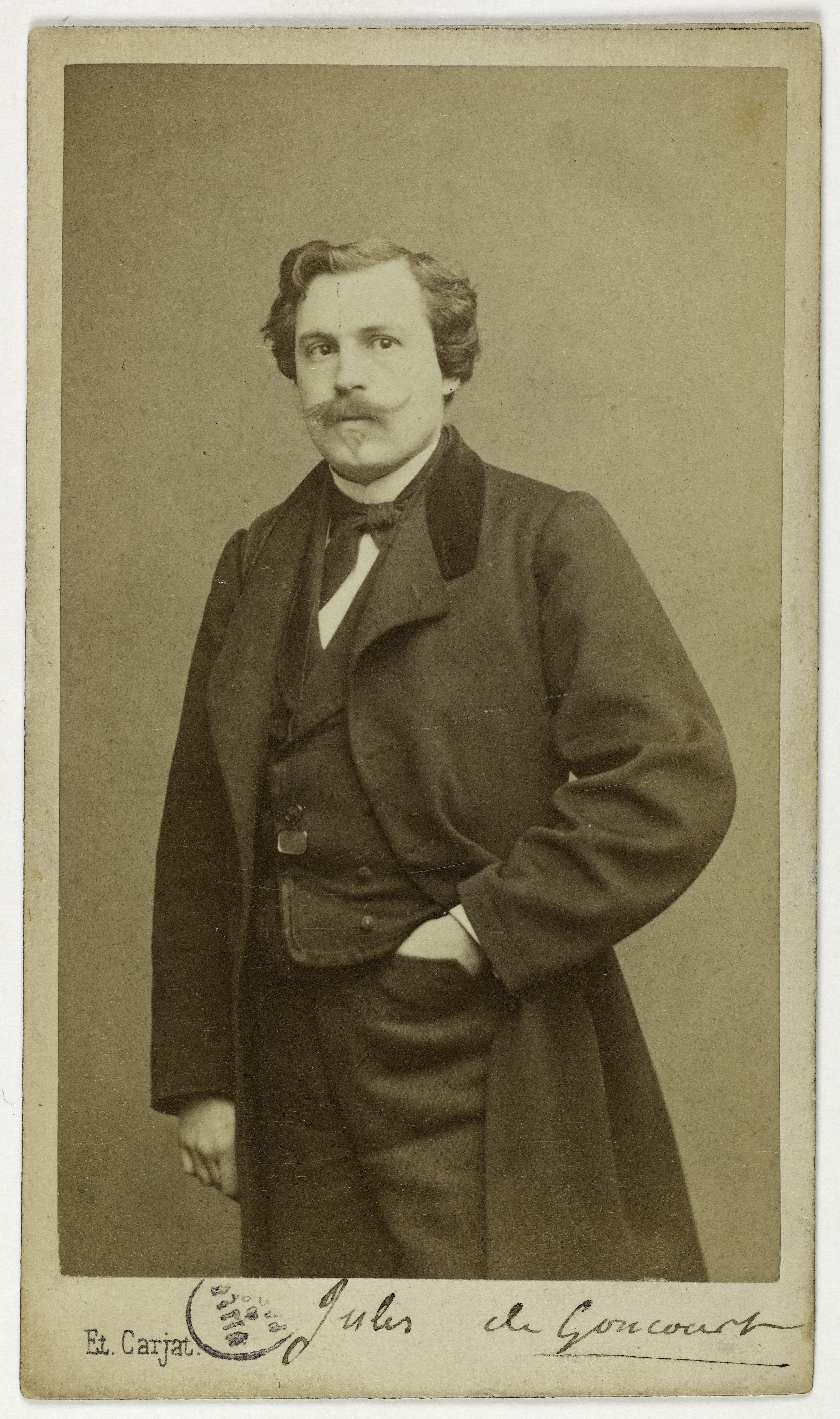 Carjat & Cie, Portrait de Jules Huot de Goncourt (1830-1870), (écrivain, critique, instigateur de l'Académie Goncourt)