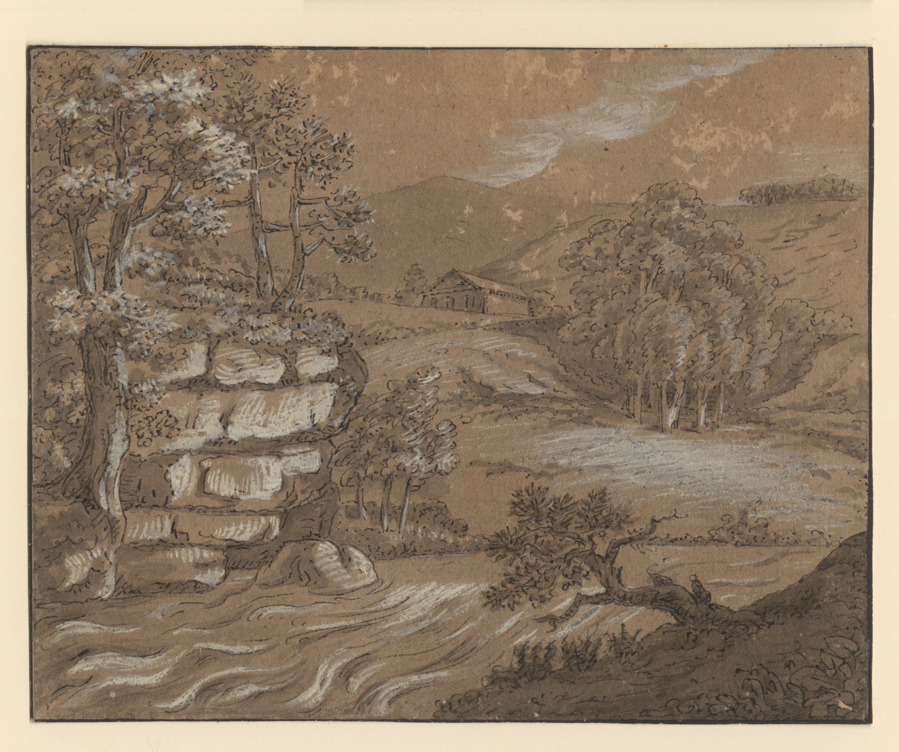 Johann Wolfgang von Goethe, Karlsbader Landschaft mit reißendem Bergbach