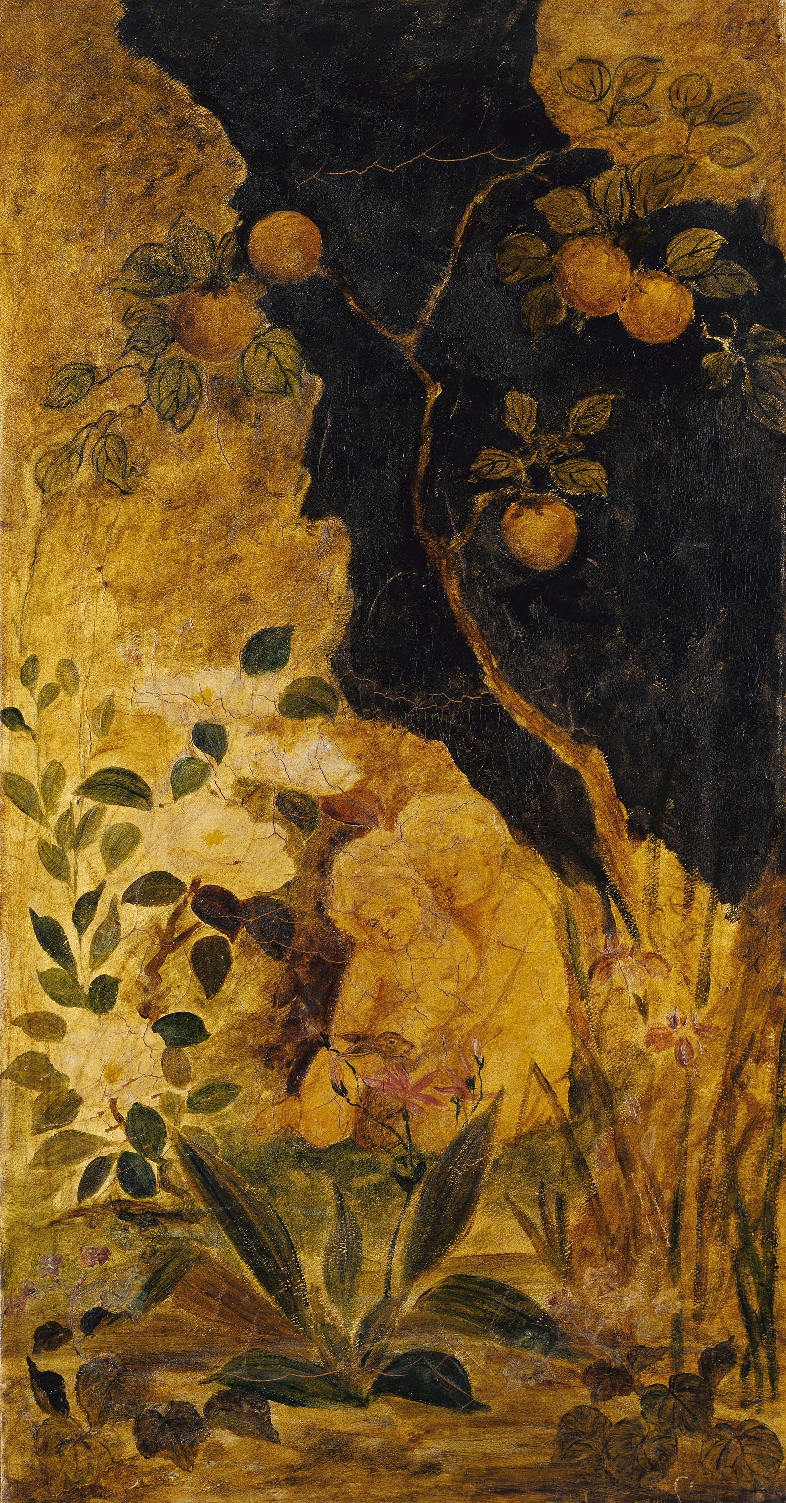 Albert Pinkham Ryder, Panel for a Screen: Children Playing with a Rabbit