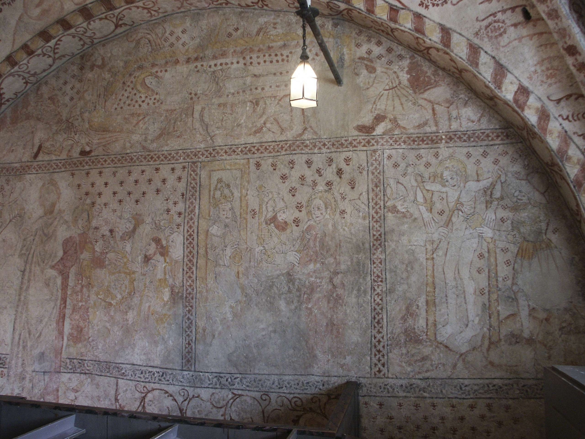 Johan Dellbeck, Lime painting in Knutby Church, Knutby parish, Uppland 2005