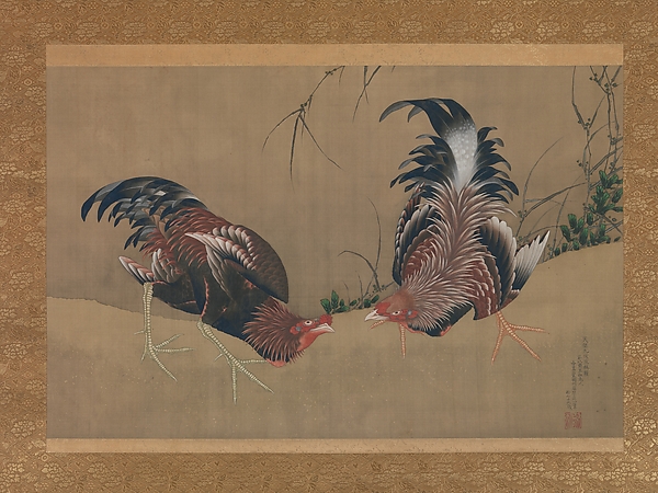Katsushika Hokusai, Gamecocks