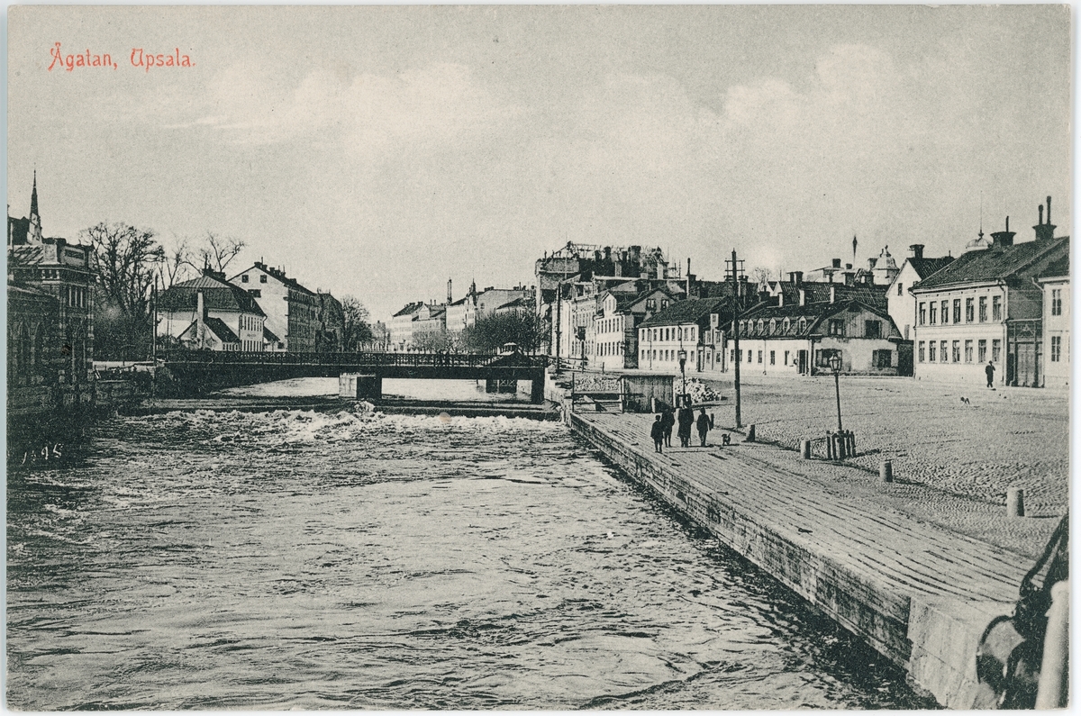 Okänd,, Postcard - Fyrisån, Uppsala