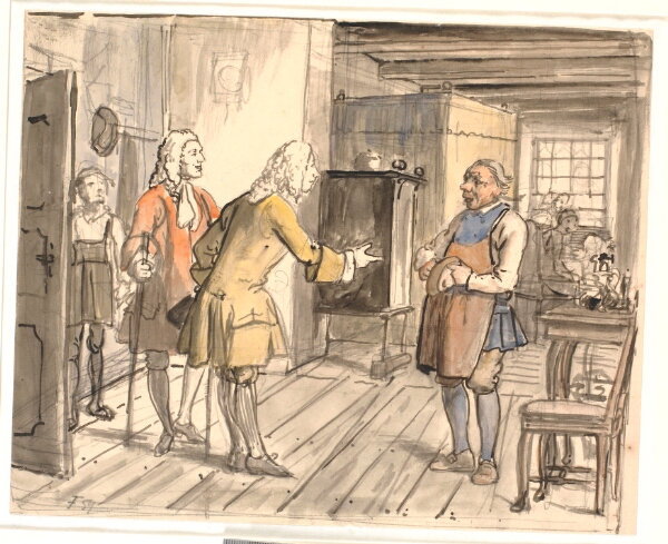 Wilhelm Marstrand, Rådsherrernes lykønsknings visit (Den politiske kandestøber)