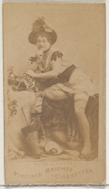Allen & Ginter, From the Actors and Actresses series (N45, Type 5) for Virginia Brights Cigarettes