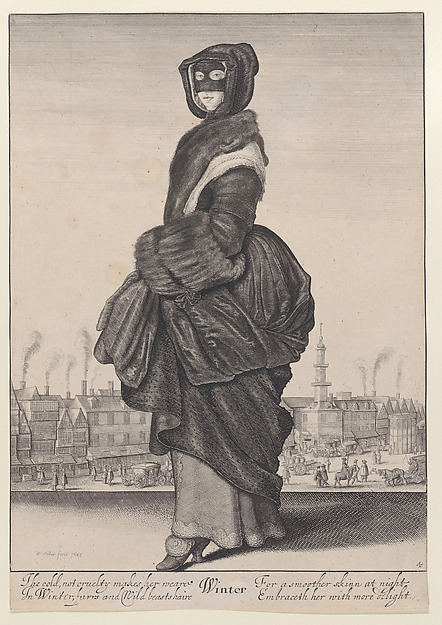 Wenceslaus Hollar, Winter, from "Full-Length Seasons"