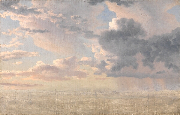 C.W. Eckersberg, Studie af skyer over Øresund