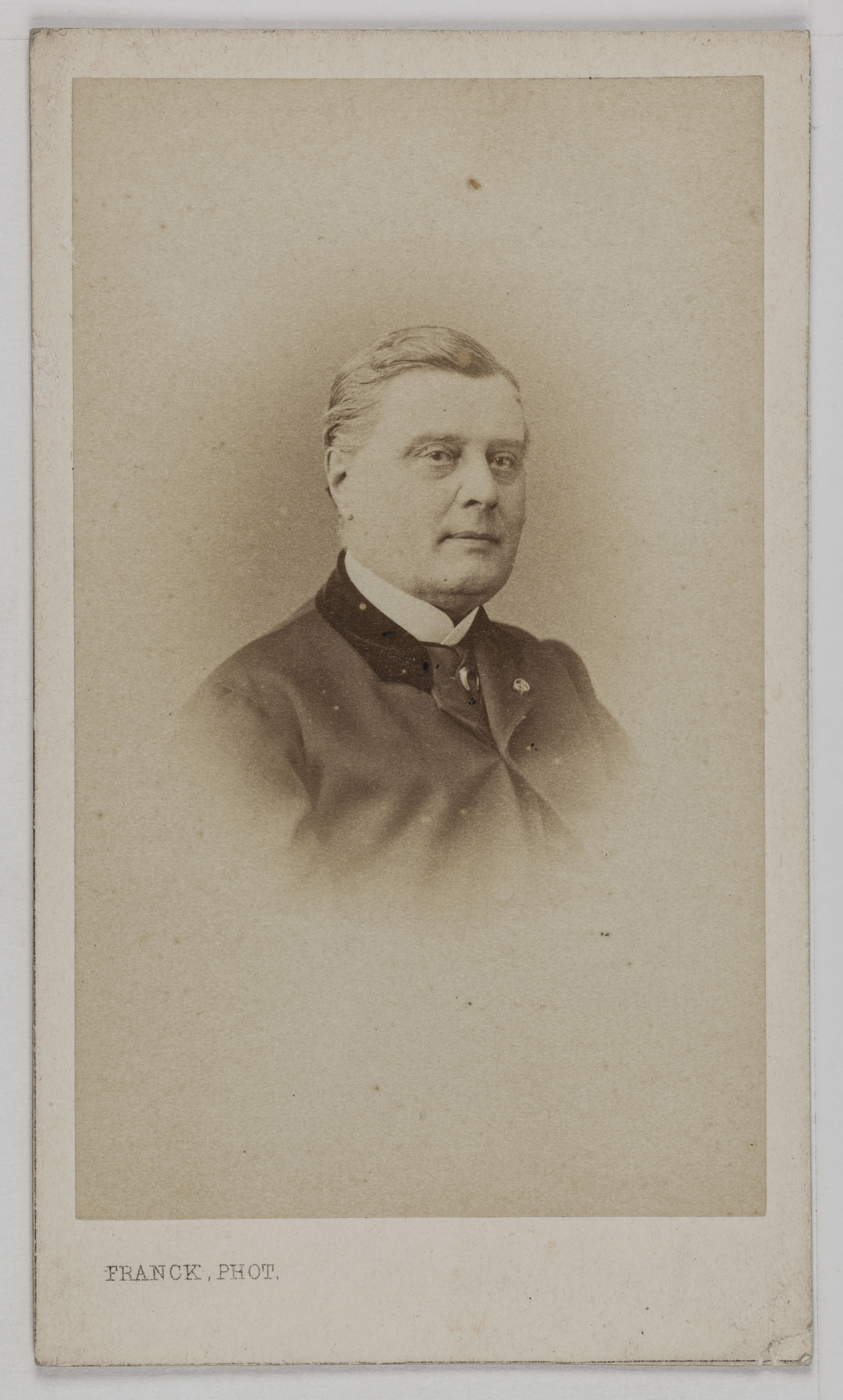 Franck, Portrait d'Alexandre Florian Joseph Colonna (1810-1868), comte Walewski, homme politique, écrivain, diplomate et fils naturel de Napoléon Ier.