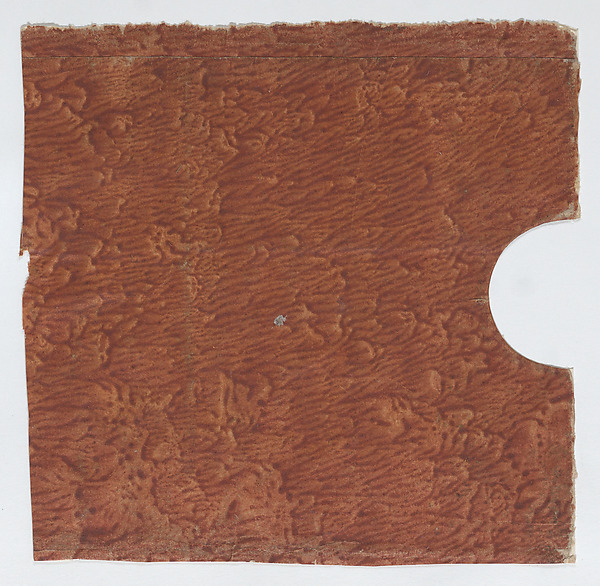 Anonymous, Reddish brown paste paper